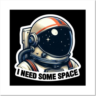 I Need Some Space meme Astronaut Posters and Art